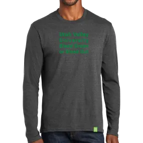 Port & Company Long Sleeve Fan Favorite Blend Tee- Bleed Green