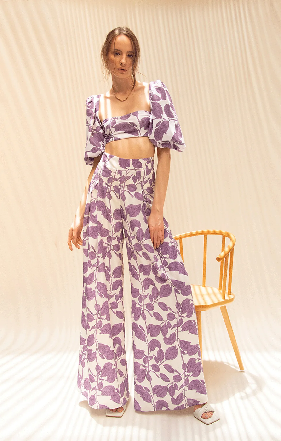 Printed Palazzo Trousers