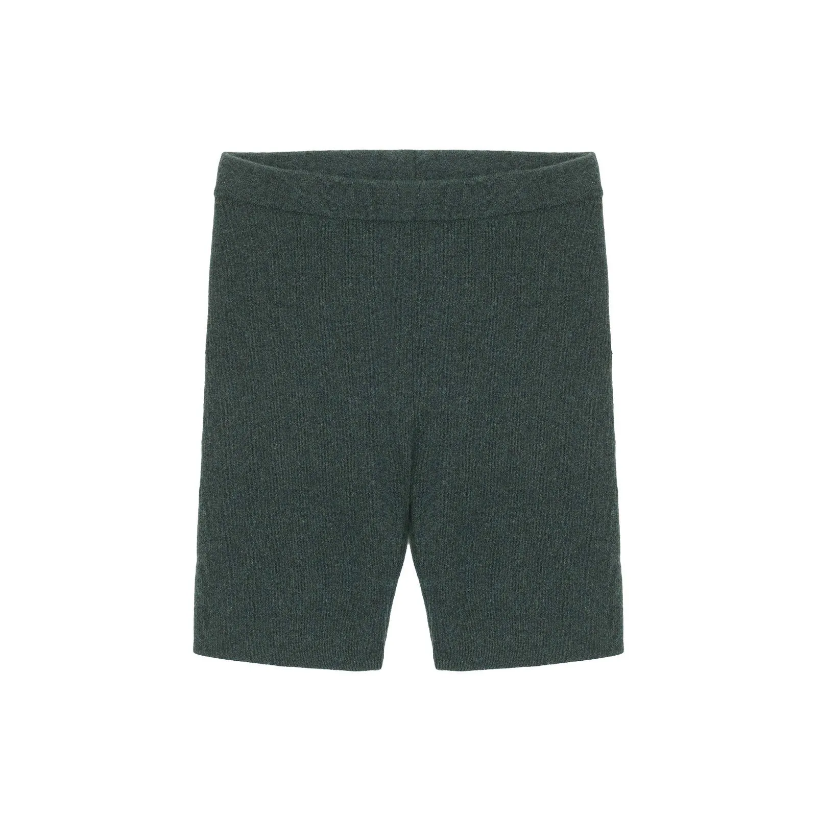 Recycled Cashmere Ribbed Biker Short