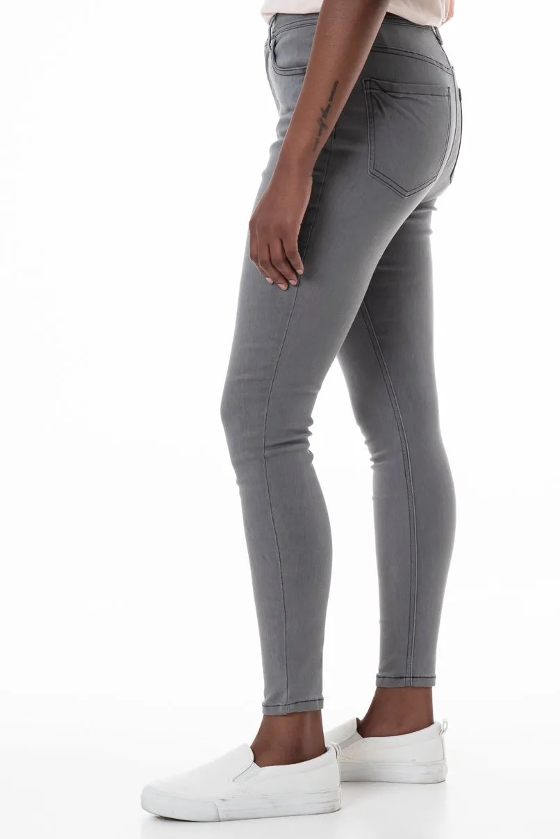 Rf09 Hi-Waisted Skinny Jeans _ 145805 _ Grey Wash