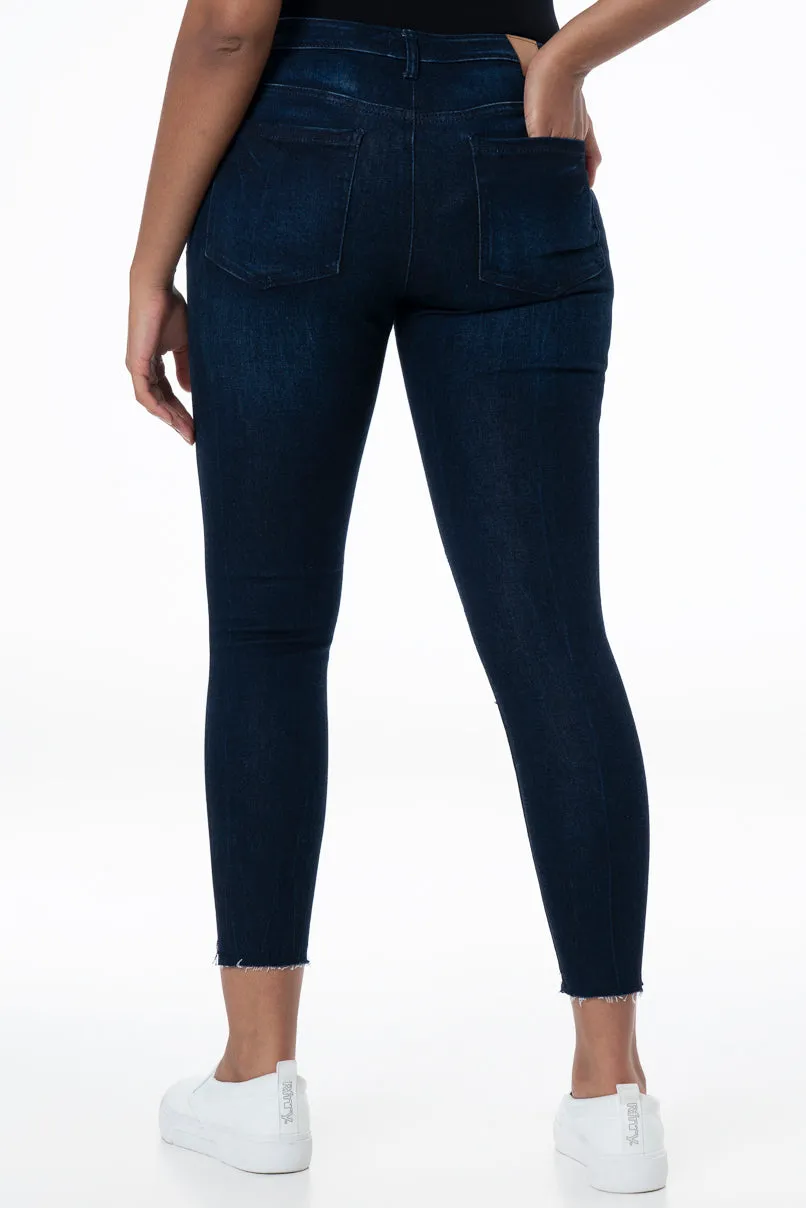 Rf12 Mid Rise Skinny Jeans _ 148262 _ Dark Wash