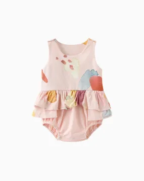 Ruffle Onesie - Peachy Palette