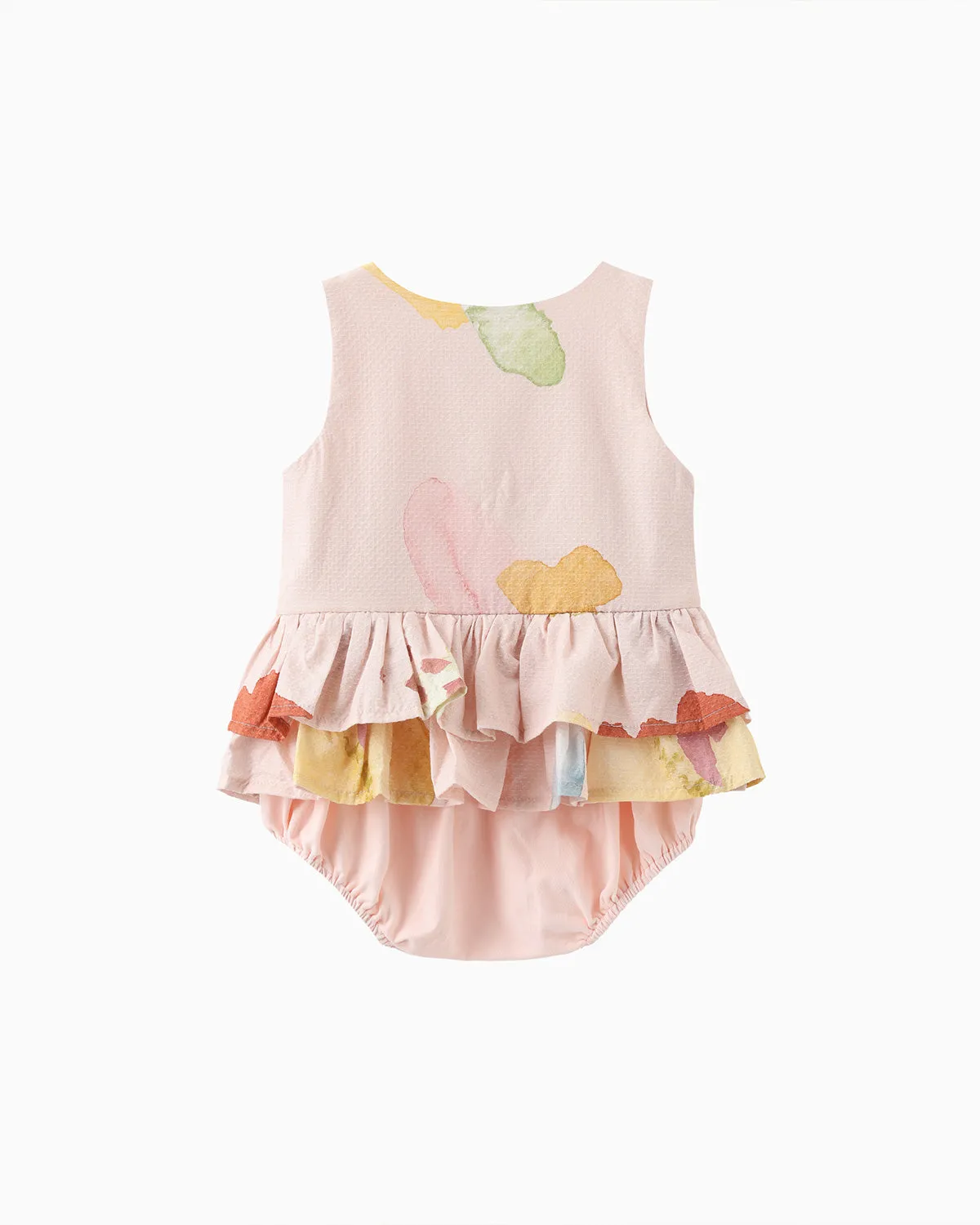 Ruffle Onesie - Peachy Palette