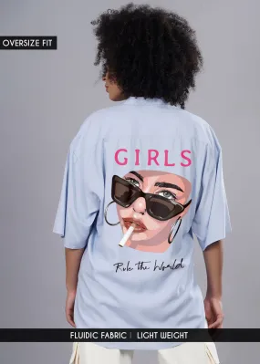 Rule The World Womens Fluidic Oversized Shirt