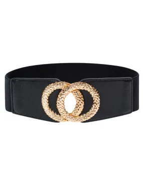 Seckill Offer⌛Wide Metal Buckle Stretchy Waist Belt