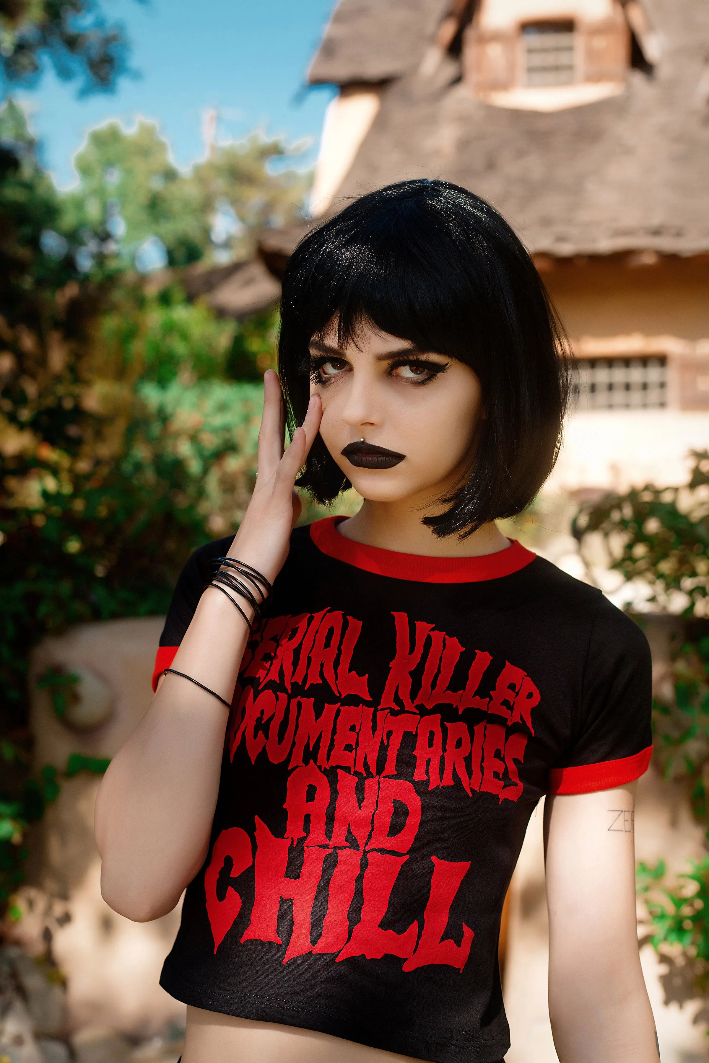 Serial Killer Doc And Chill Ringer Tee