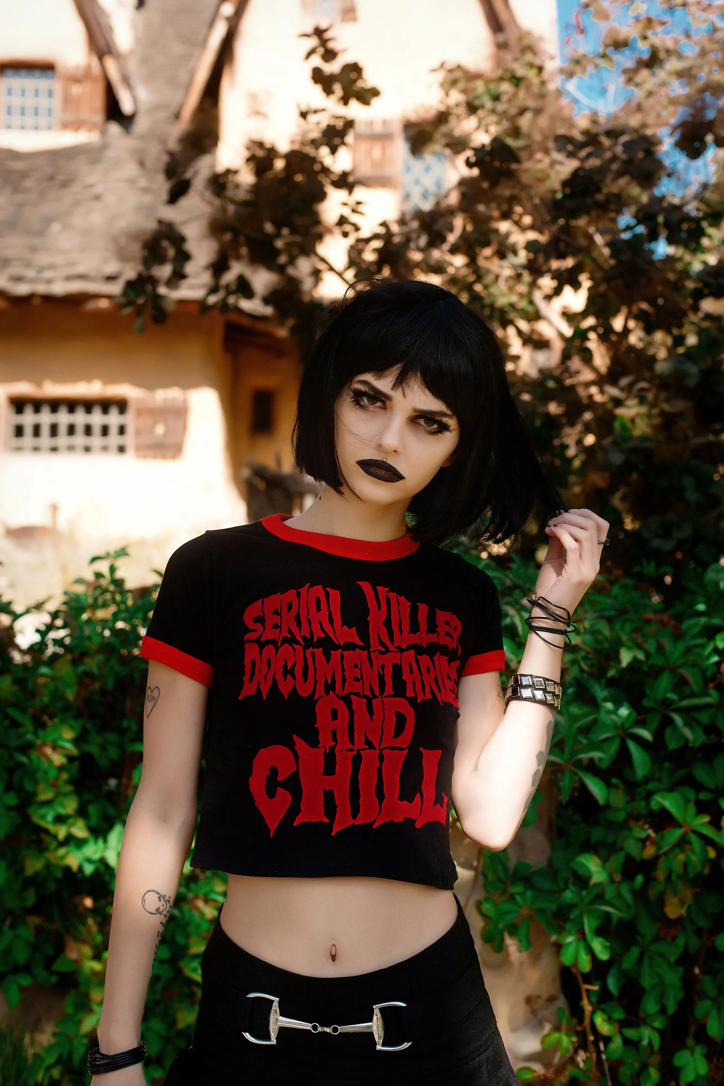 Serial Killer Doc And Chill Ringer Tee