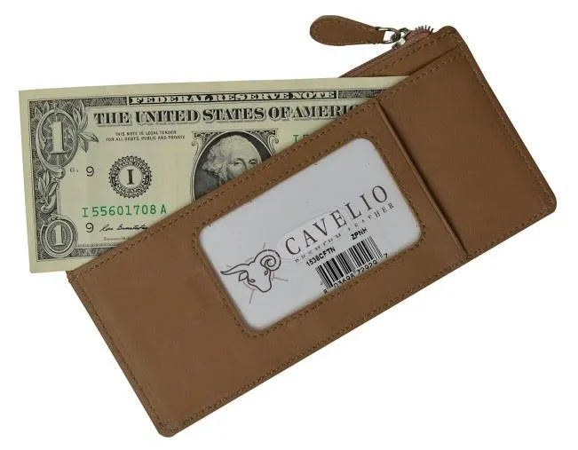 Slim Genuine Leather Credit Card Wallet Unisex / Assorted Colors