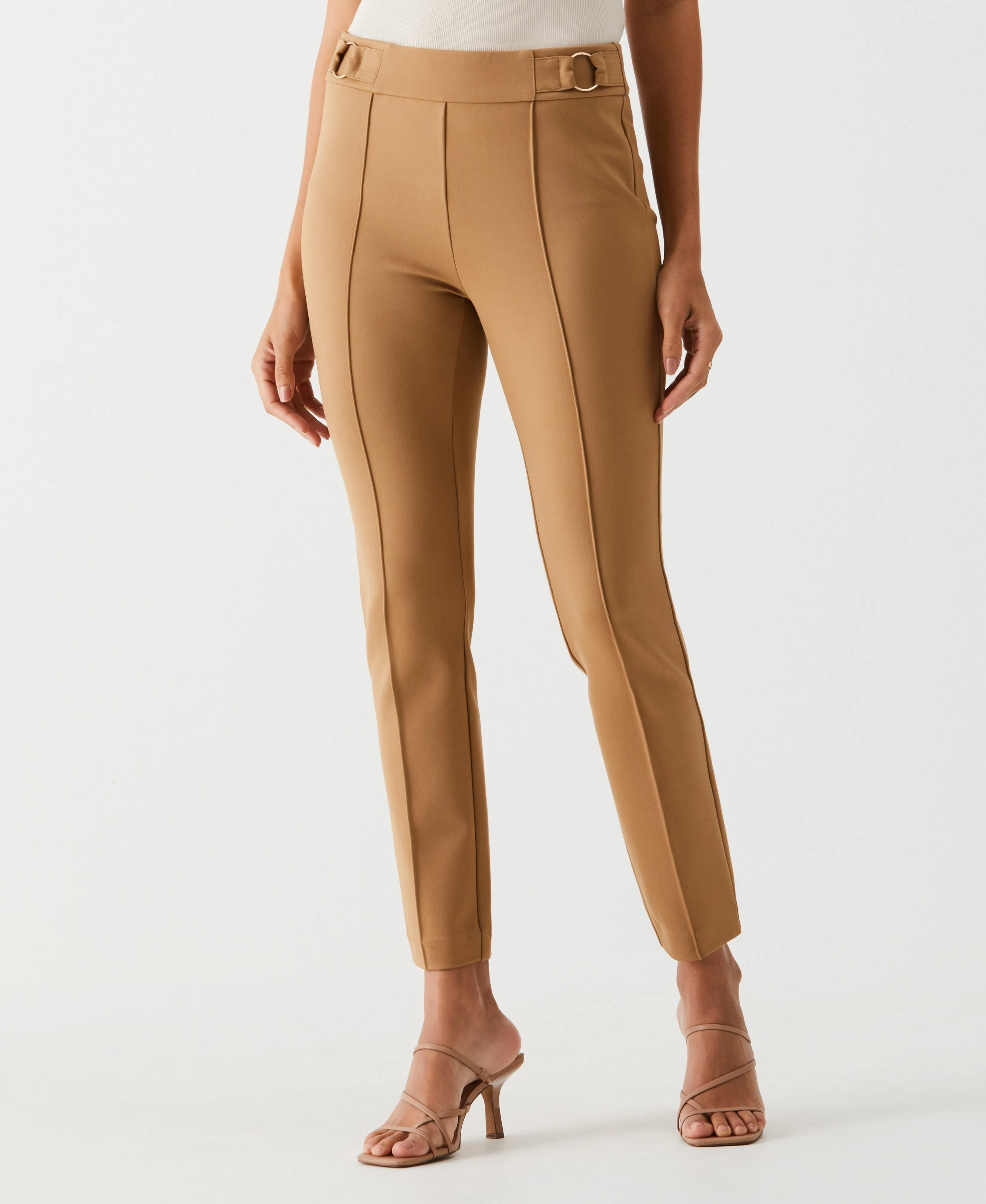 Slim Leg Ankle Pant with Hardware