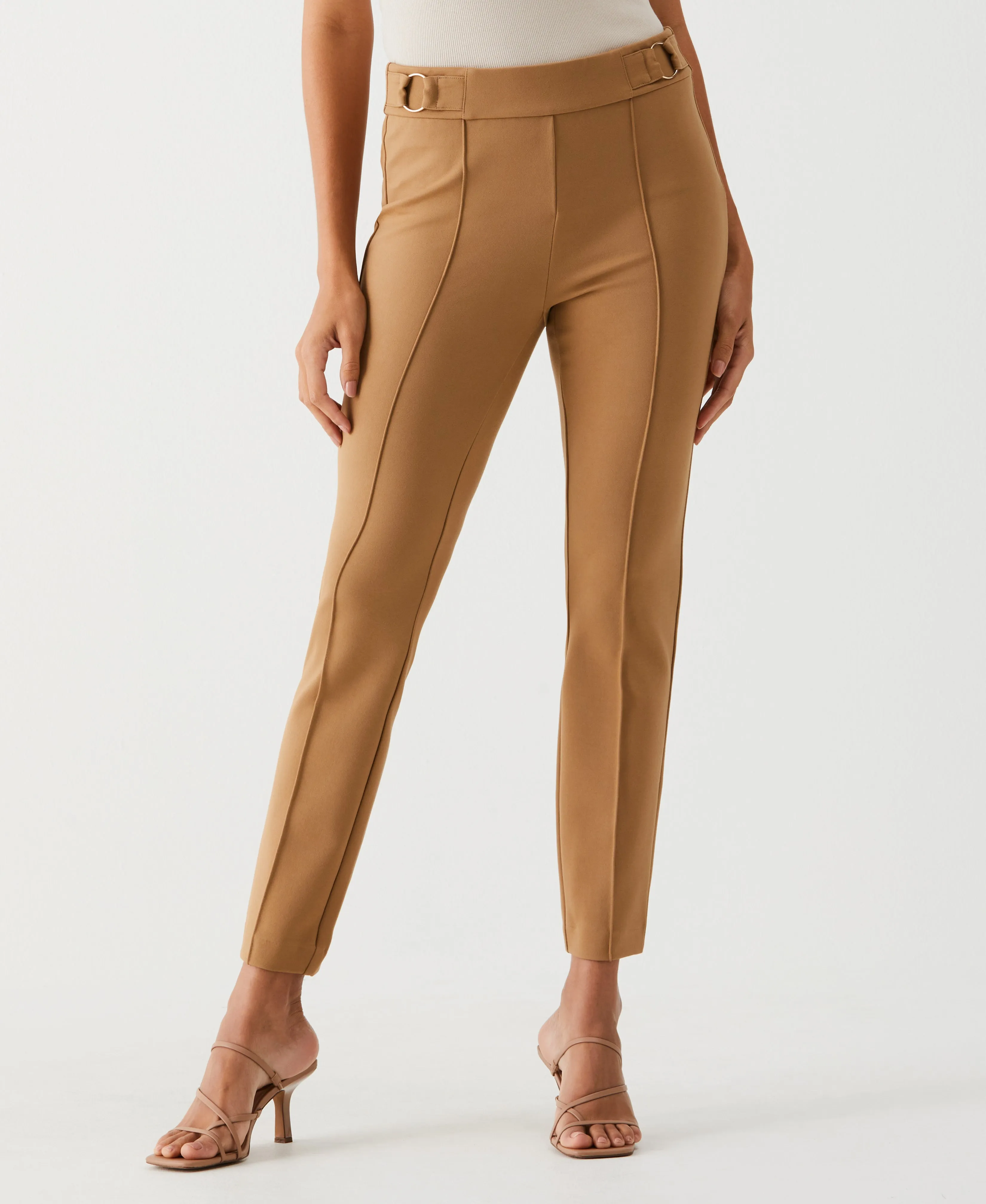 Slim Leg Ankle Pant with Hardware