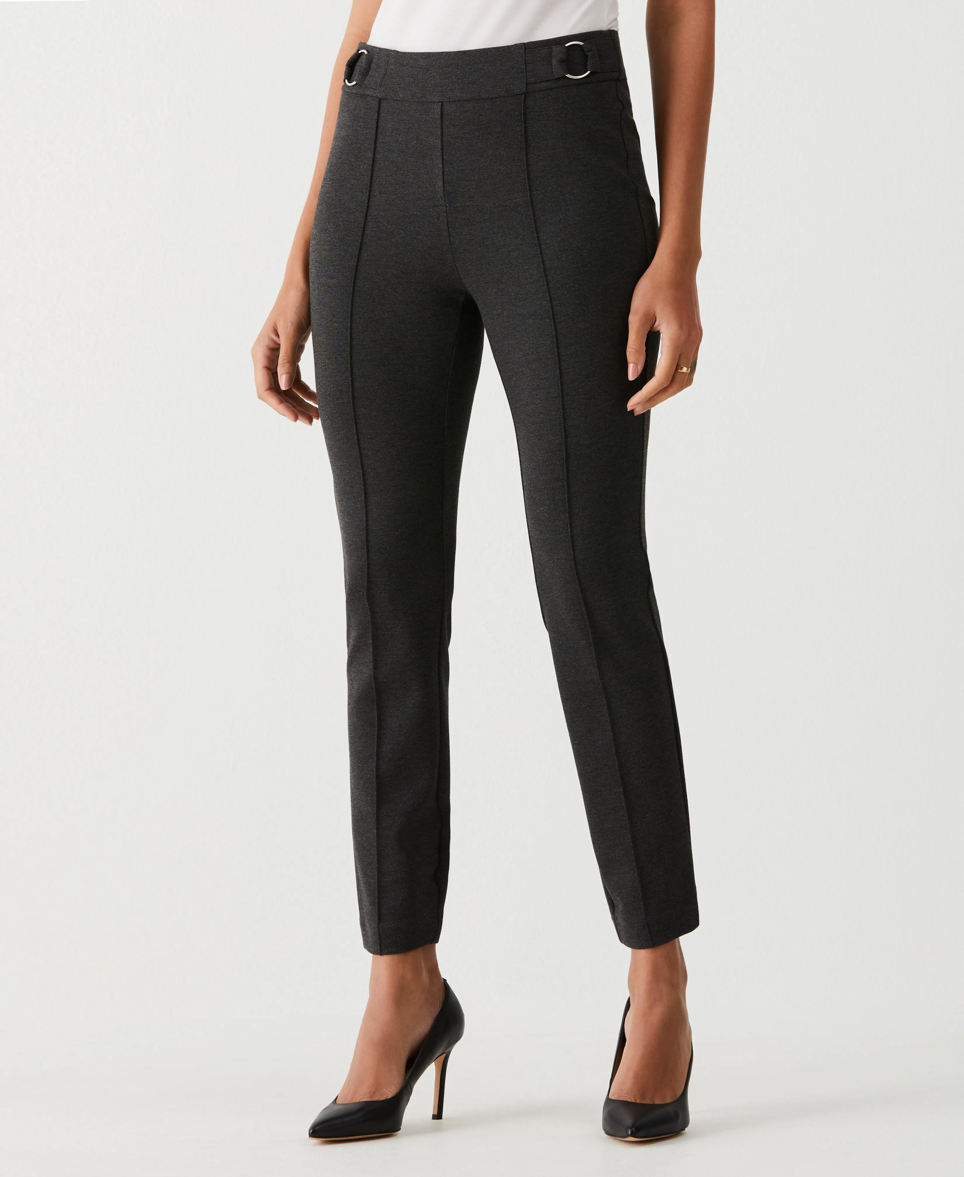 Slim Leg Ankle Pant with Hardware