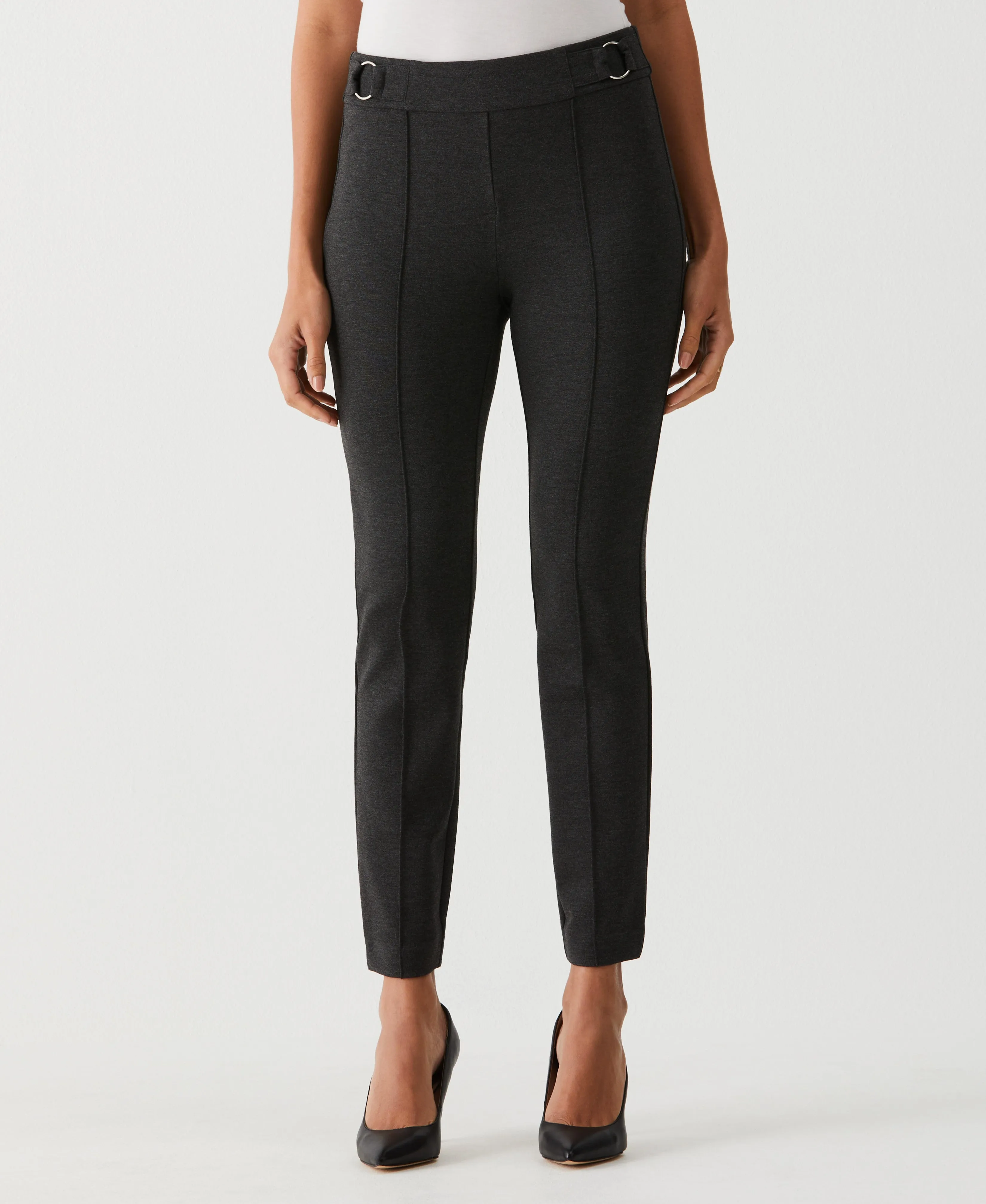 Slim Leg Ankle Pant with Hardware