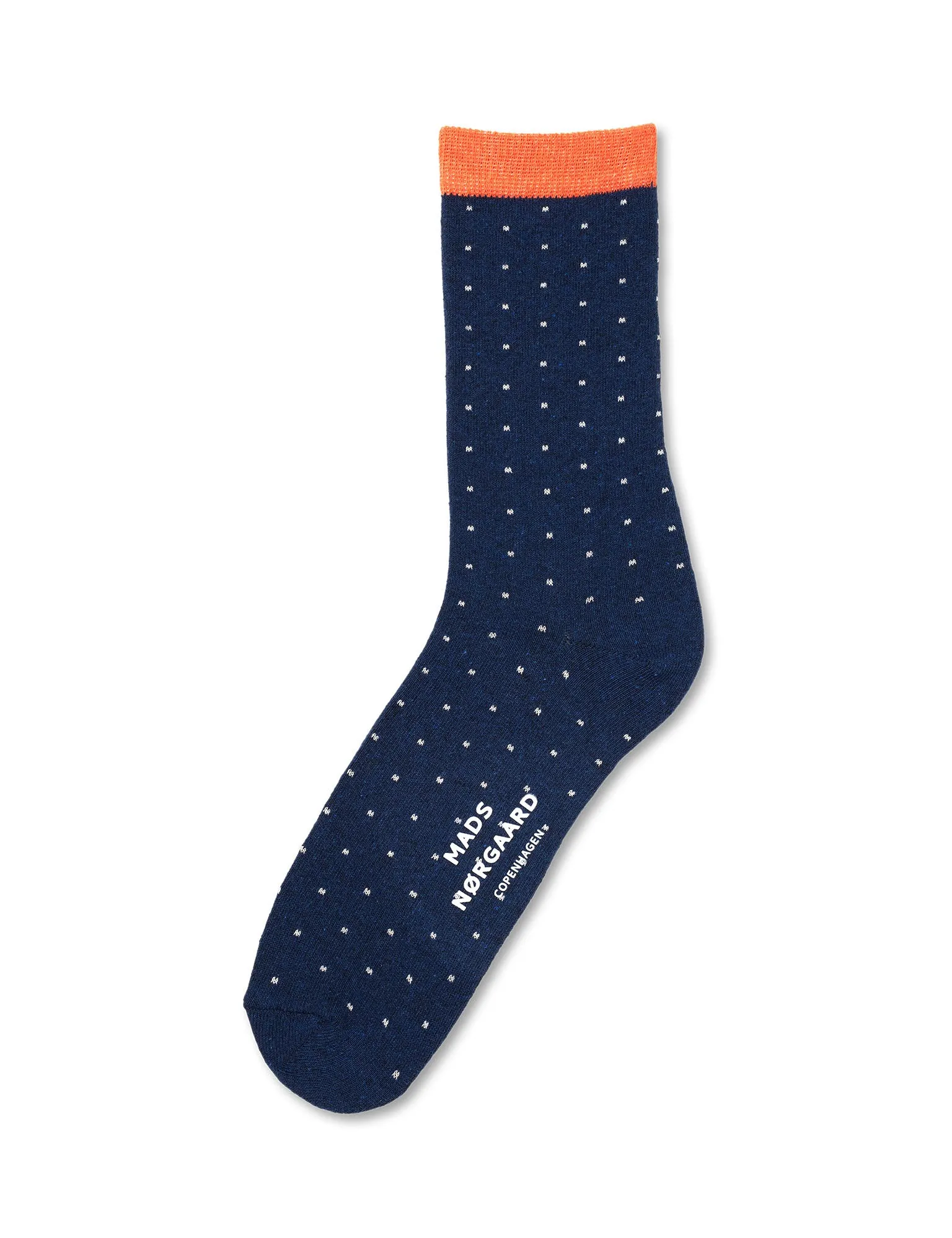 Sock Pair Ana Mix, Black Coffee Stripe/Blue Dot