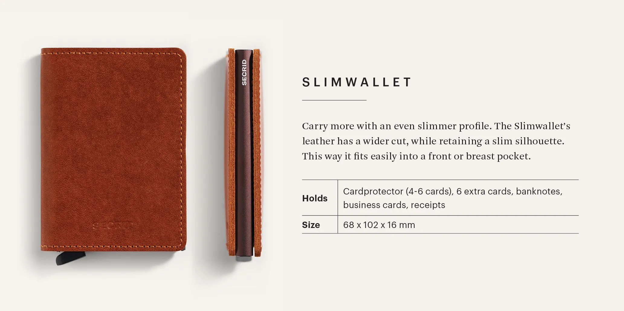 Stitch Linea Leather Slimwallet