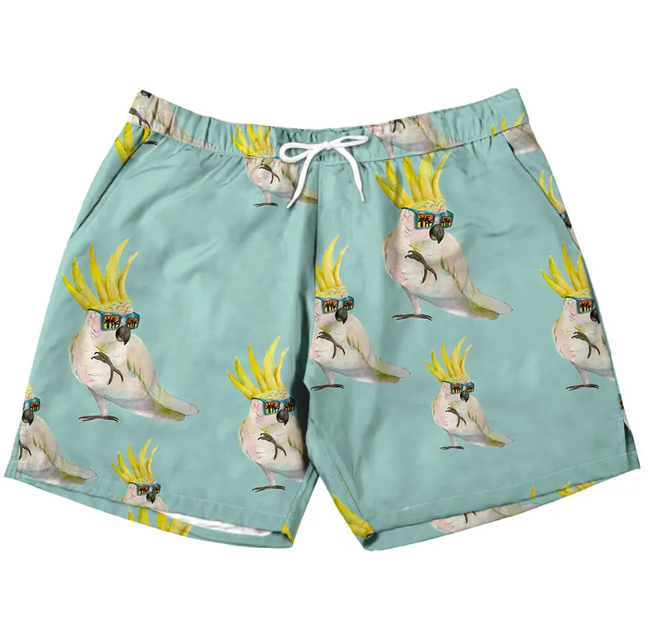 Sunset Cockatoo Kids' Boardshorts