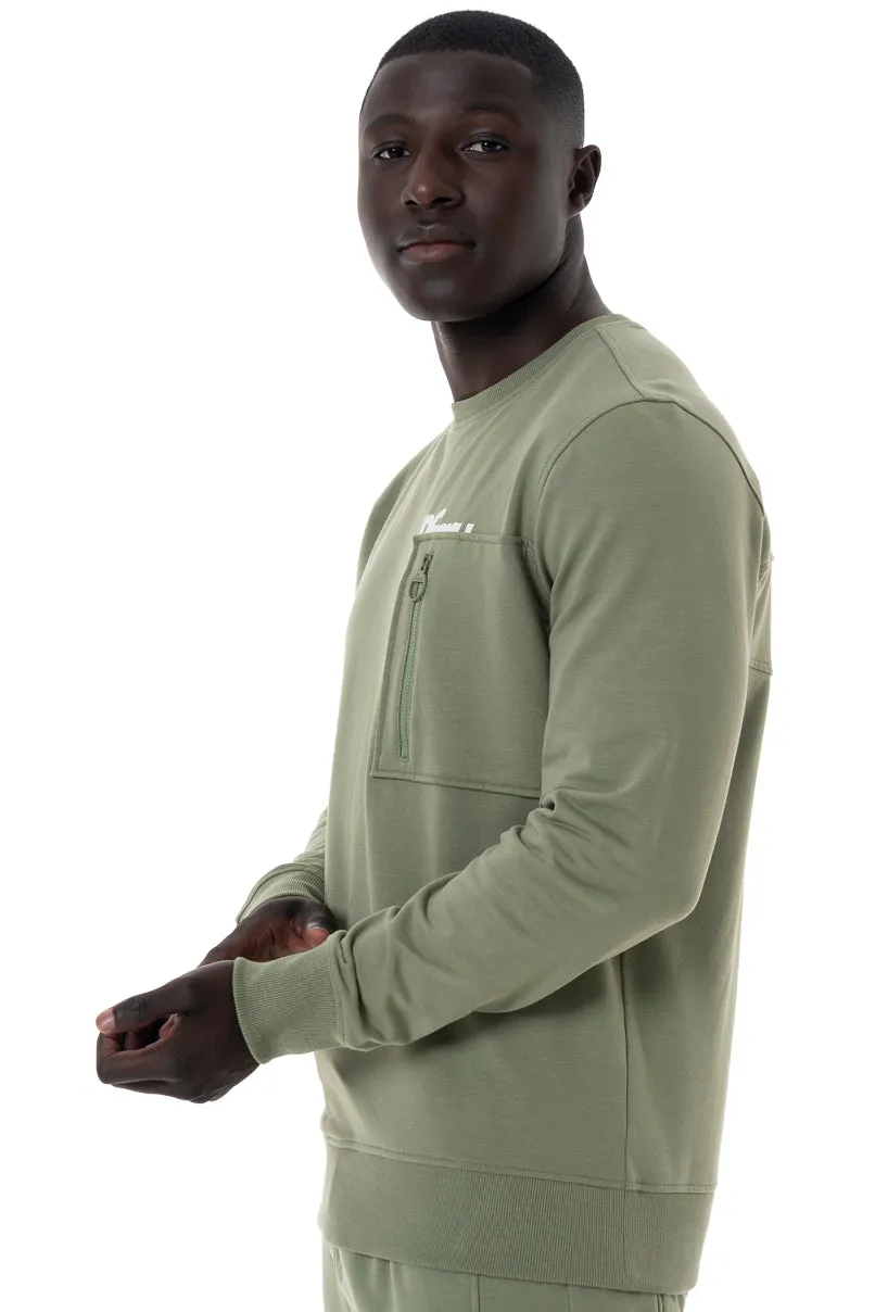 Sweat Top With Cargo Pocket _ 146522 _ Fatigue