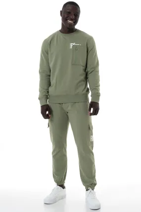 Sweat Top With Cargo Pocket _ 146522 _ Fatigue