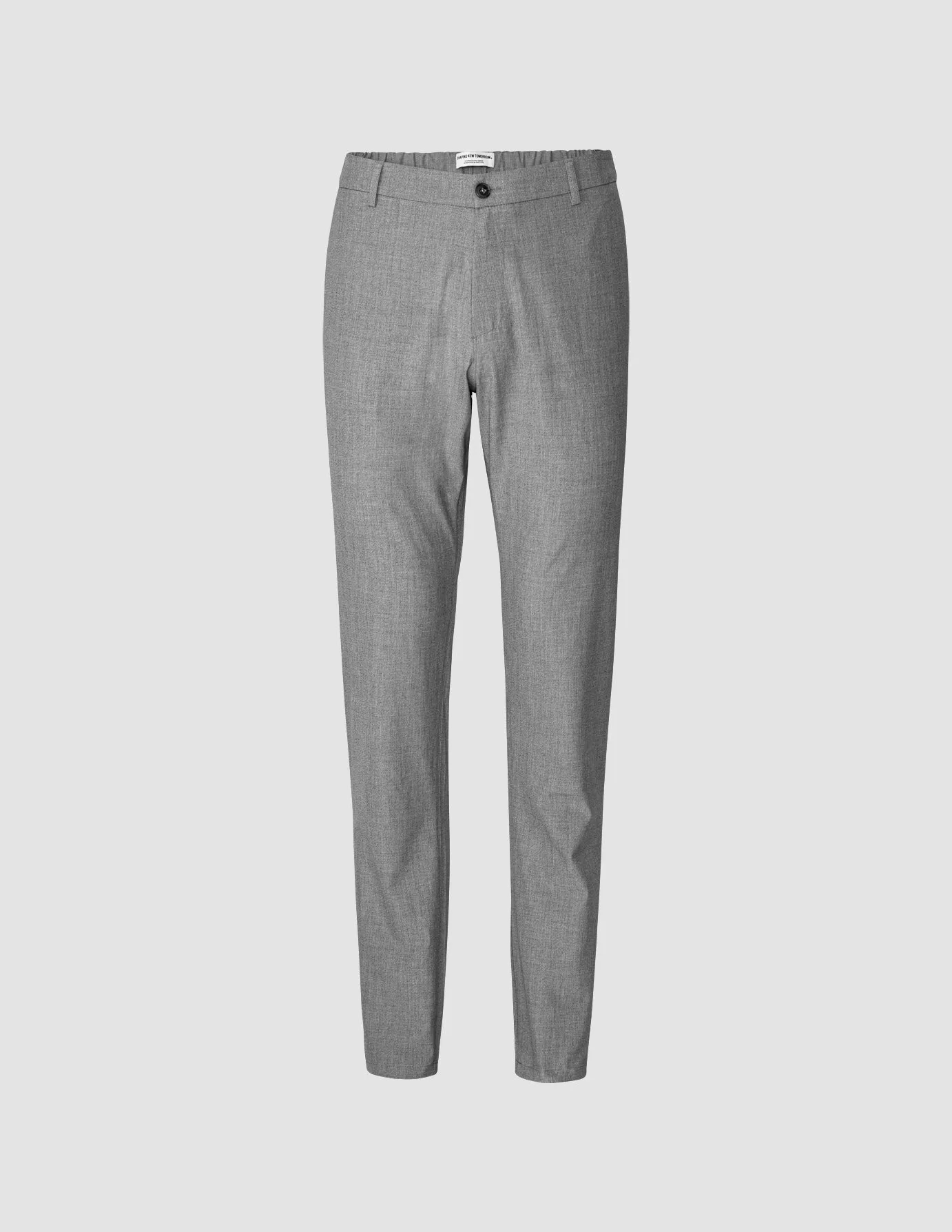 Tech Linen Elastic Pants Charcoal