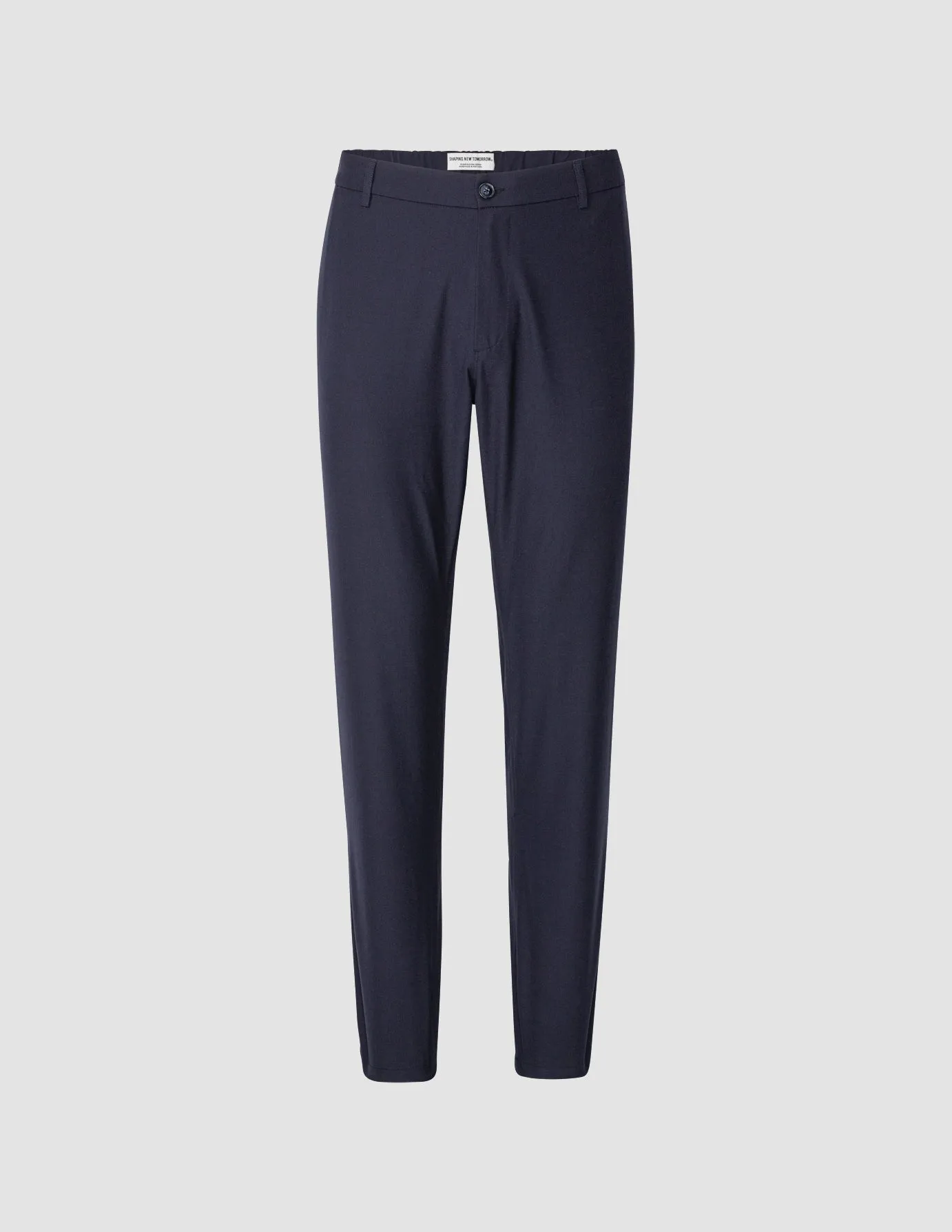 Tech Linen Elastic Pants Midnight Blue