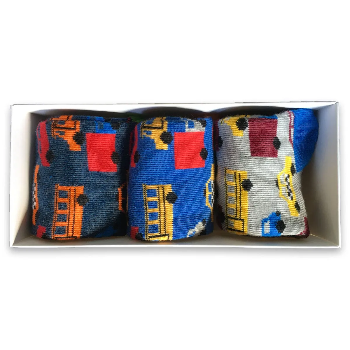 Toddler Combed Cotton Crew Assorted 3-Pack Gift Box