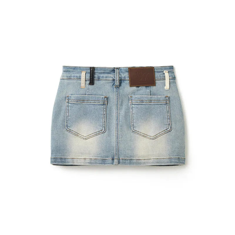 Trace High Waist Denim Skirt