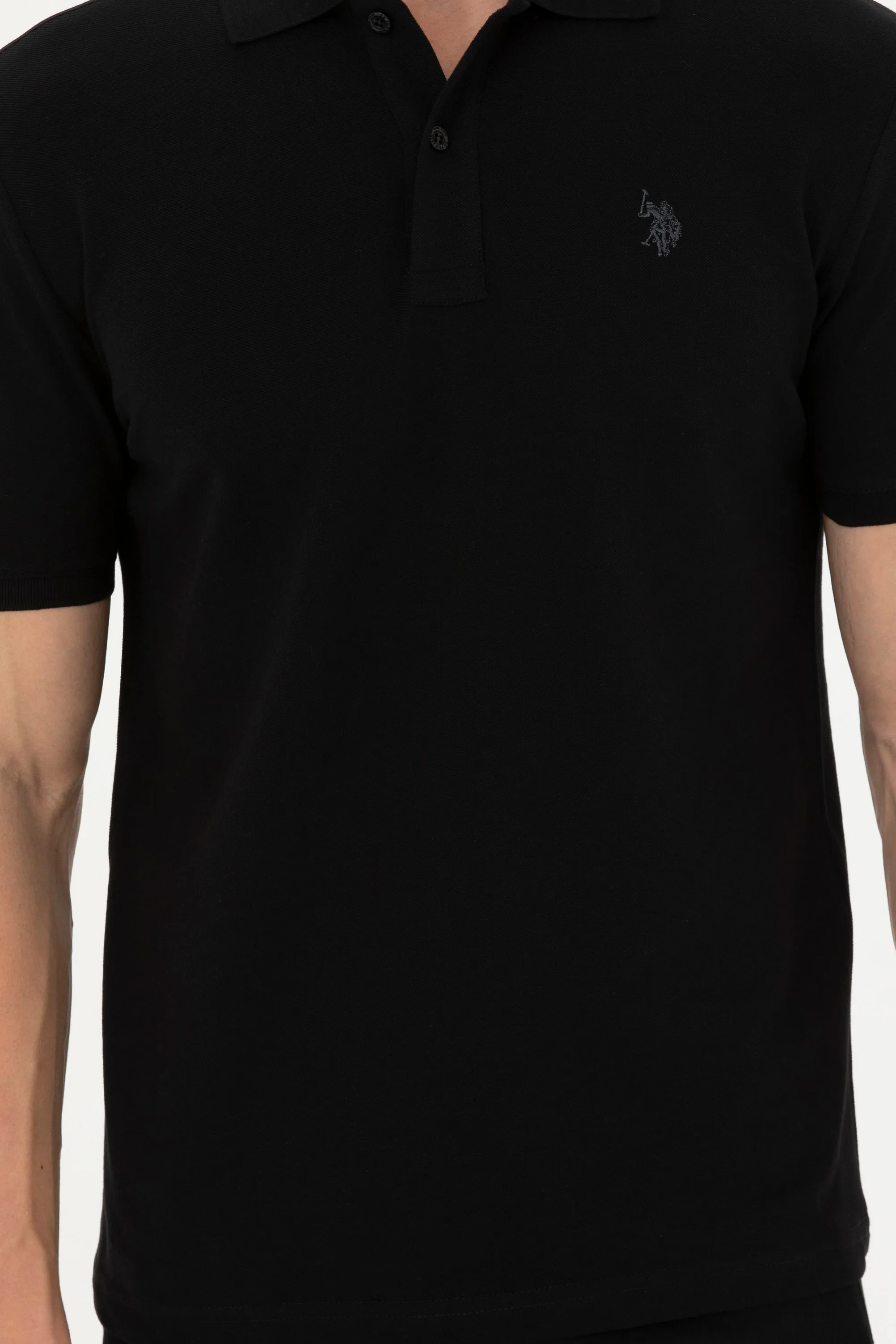 USPA Polo Shirt Men Dark Blue VR100 USPOM233 Single Color Horse US Polo Assn.