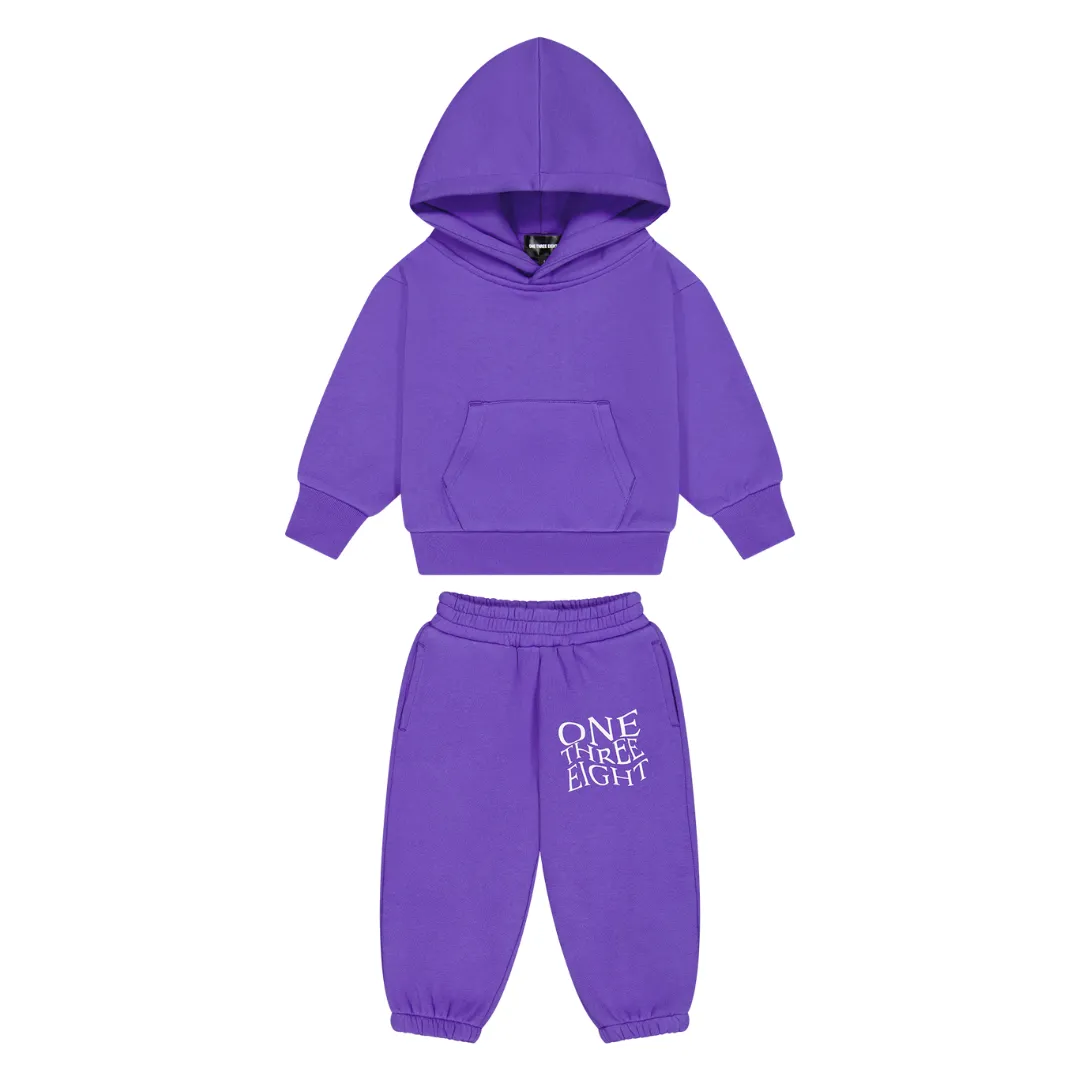 WAVY KIDS TRACKSUIT SET - PURPLE