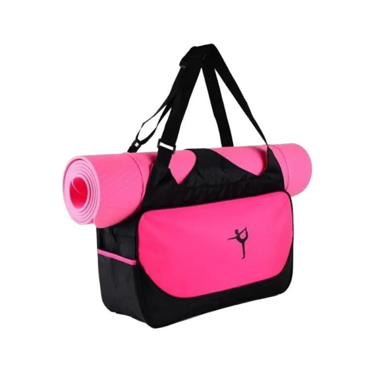 (Without Yoga Mat) Multifunctional Clothes Yoga Bag Gym Mat Bag Yoga Backpack Waterproof Yoga