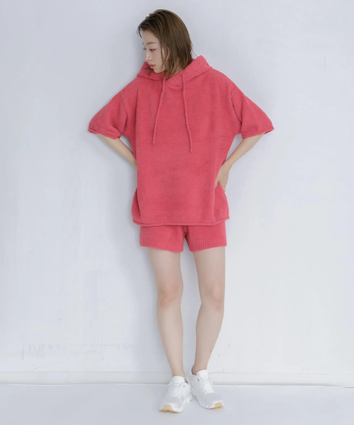 【WOMEN】nestwell FINCH < Half Sleeve Nest Hoodie >