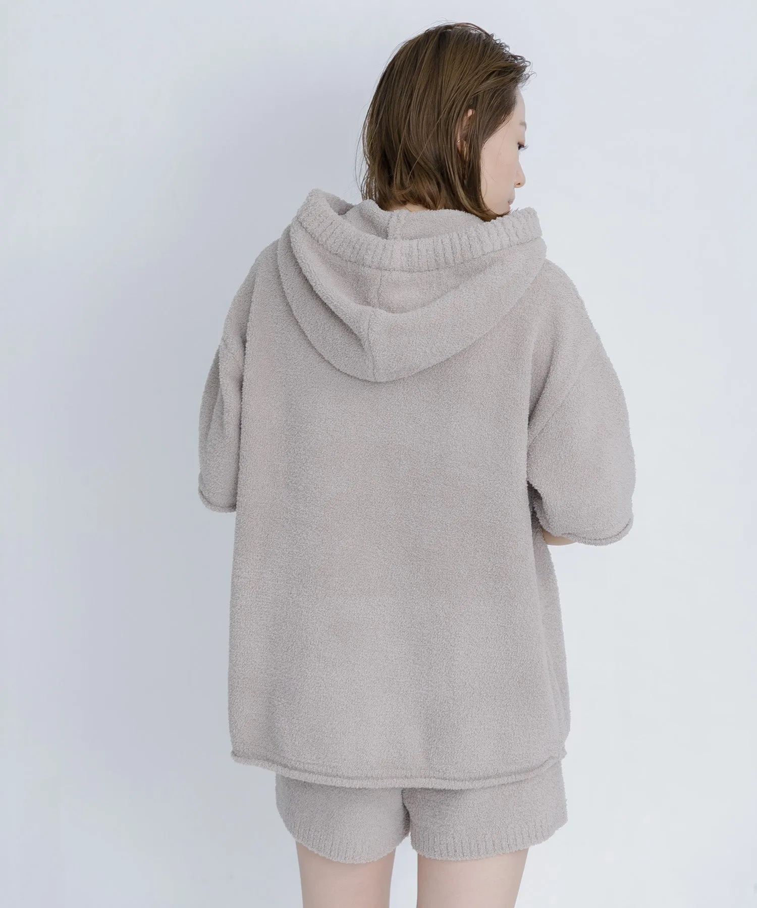 【WOMEN】nestwell FINCH < Half Sleeve Nest Hoodie >