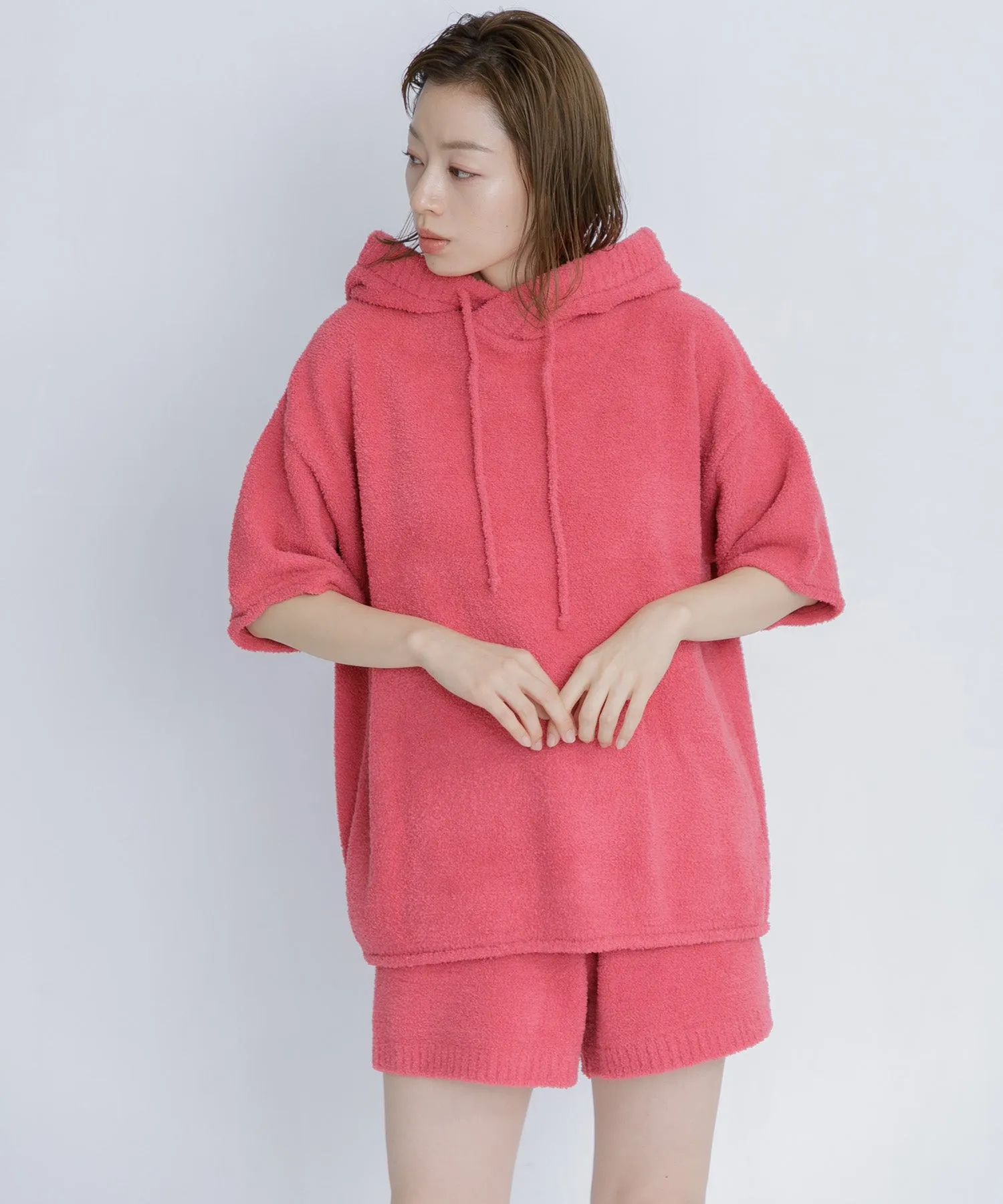 【WOMEN】nestwell FINCH < Half Sleeve Nest Hoodie >