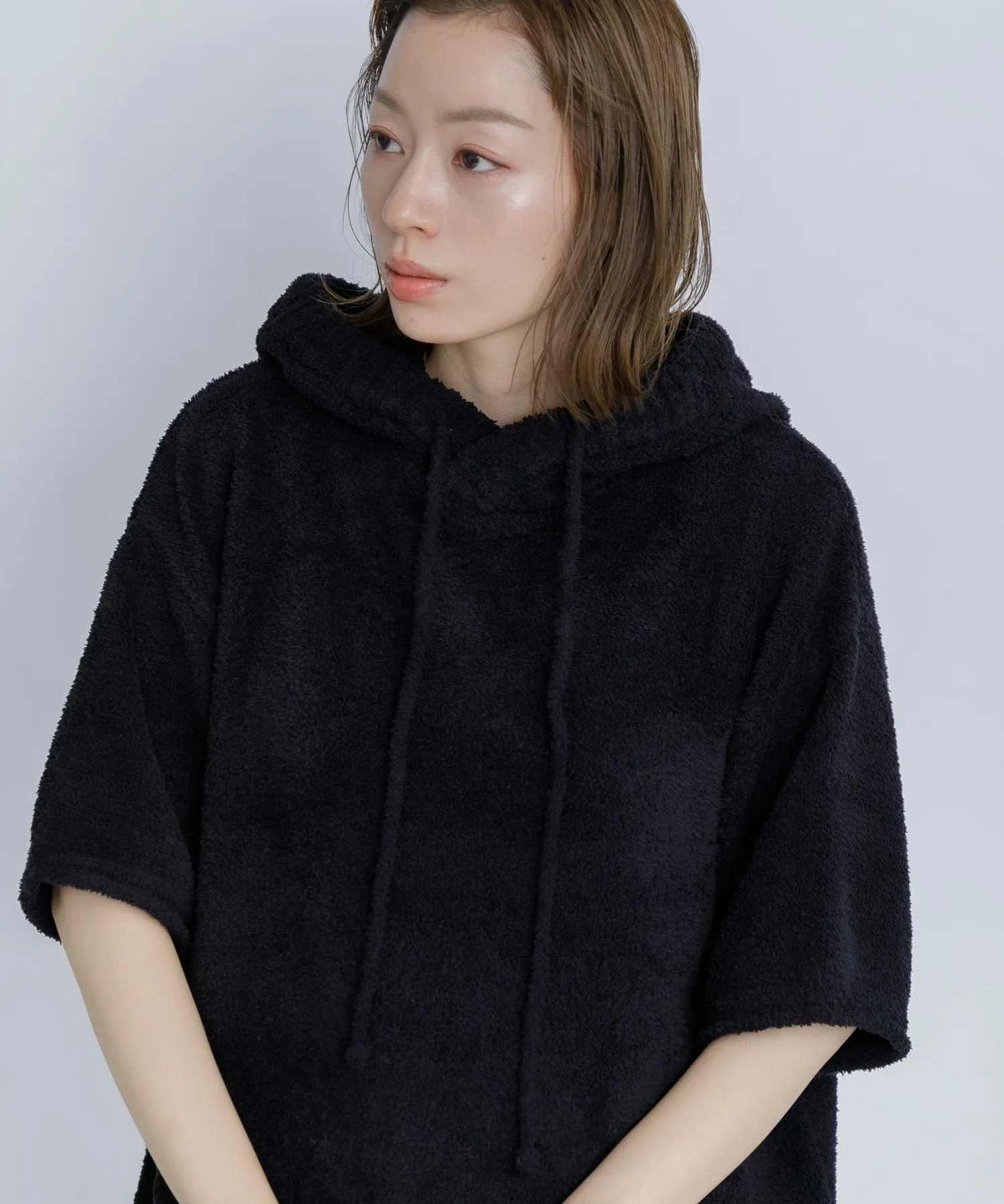 【WOMEN】nestwell FINCH < Half Sleeve Nest Hoodie >