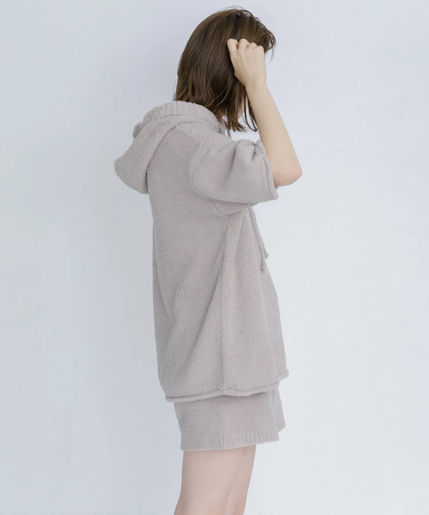 【WOMEN】nestwell FINCH < Half Sleeve Nest Hoodie >