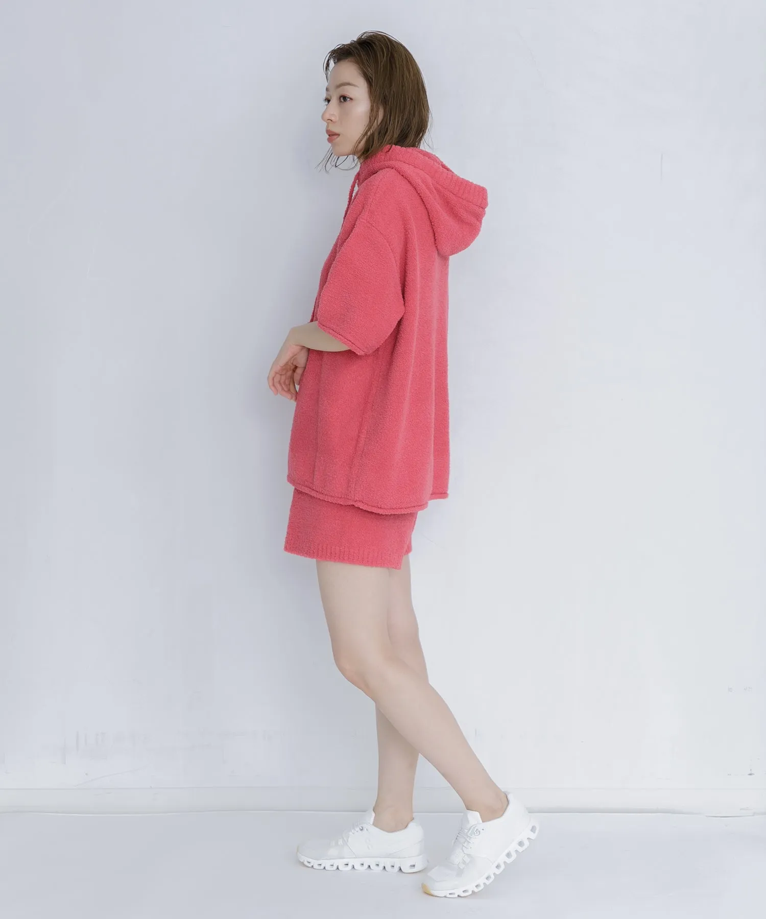 【WOMEN】nestwell FINCH < Half Sleeve Nest Hoodie >