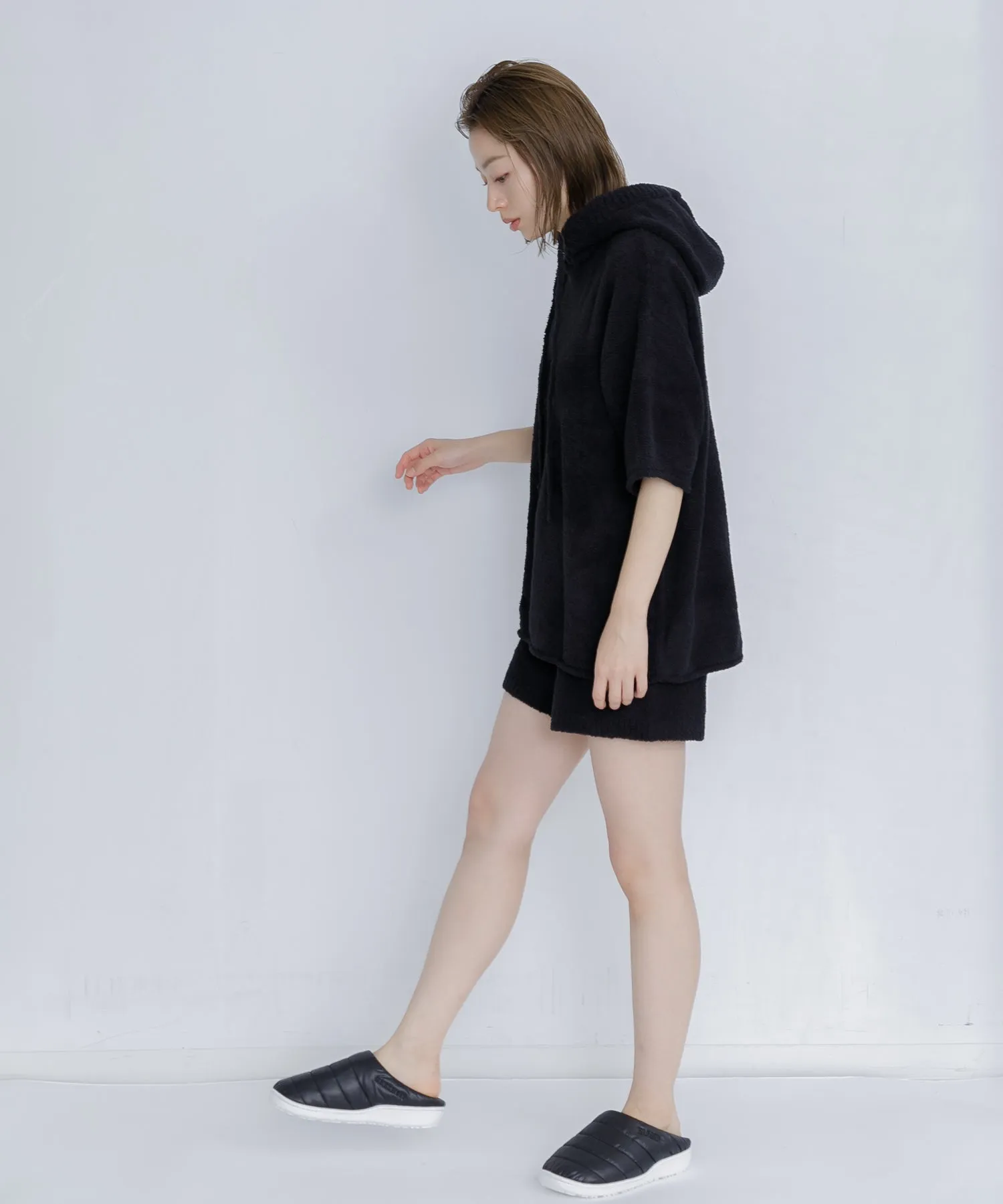 【WOMEN】nestwell FINCH < Half Sleeve Nest Hoodie >