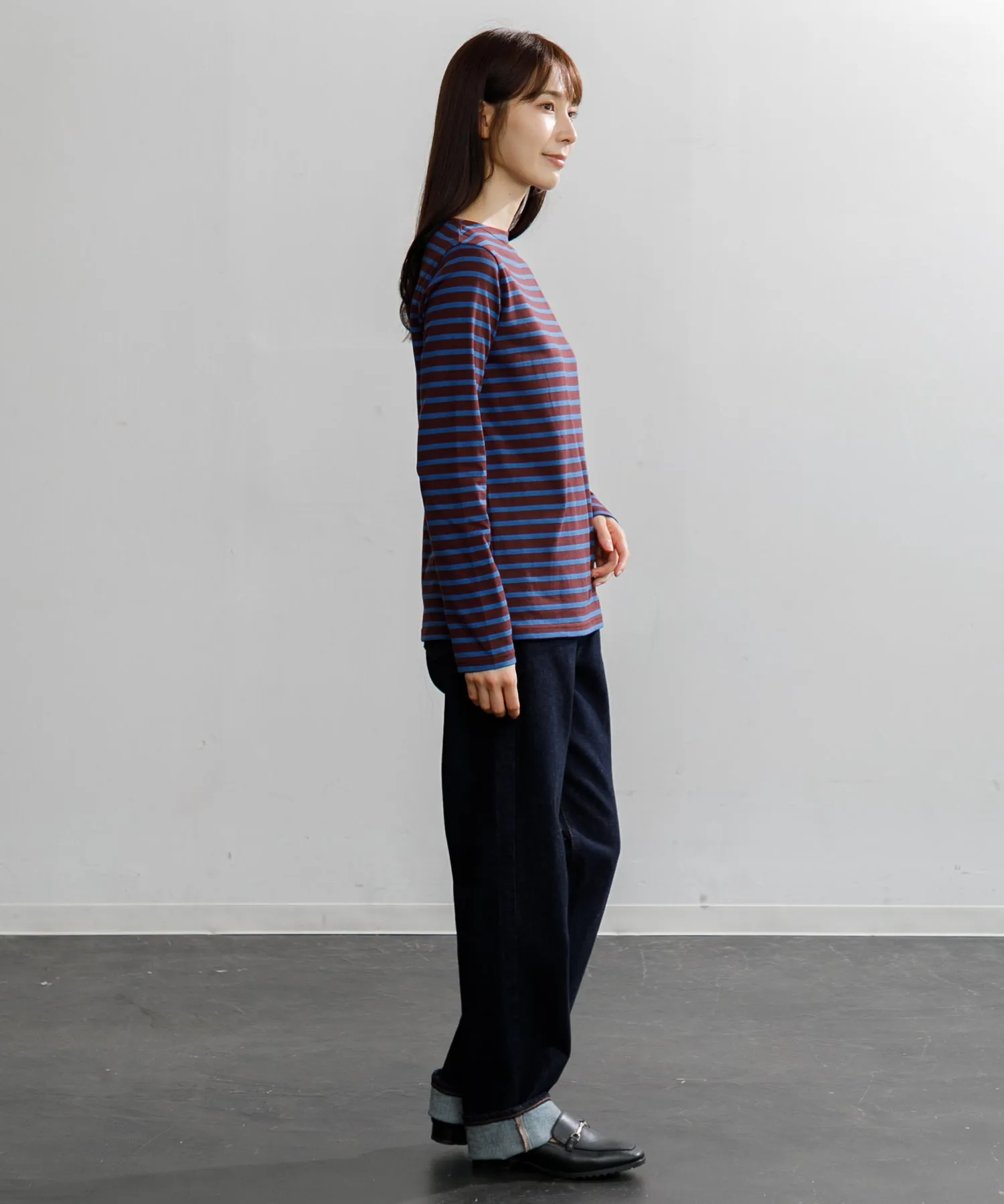 【WOMEN】ORCIVAL BFJ_BOAT NECK L/S P.O.