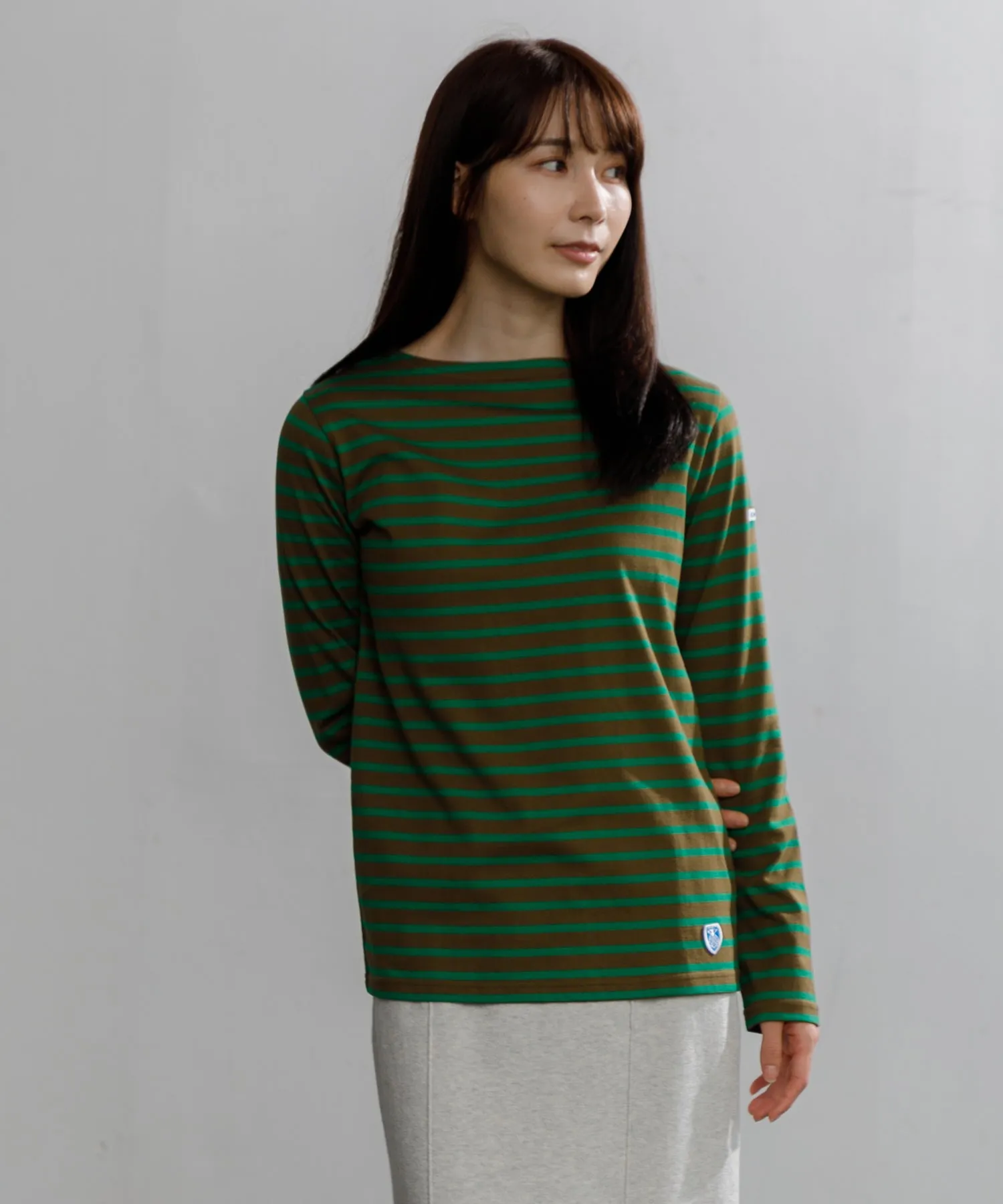 【WOMEN】ORCIVAL BFJ_BOAT NECK L/S P.O.