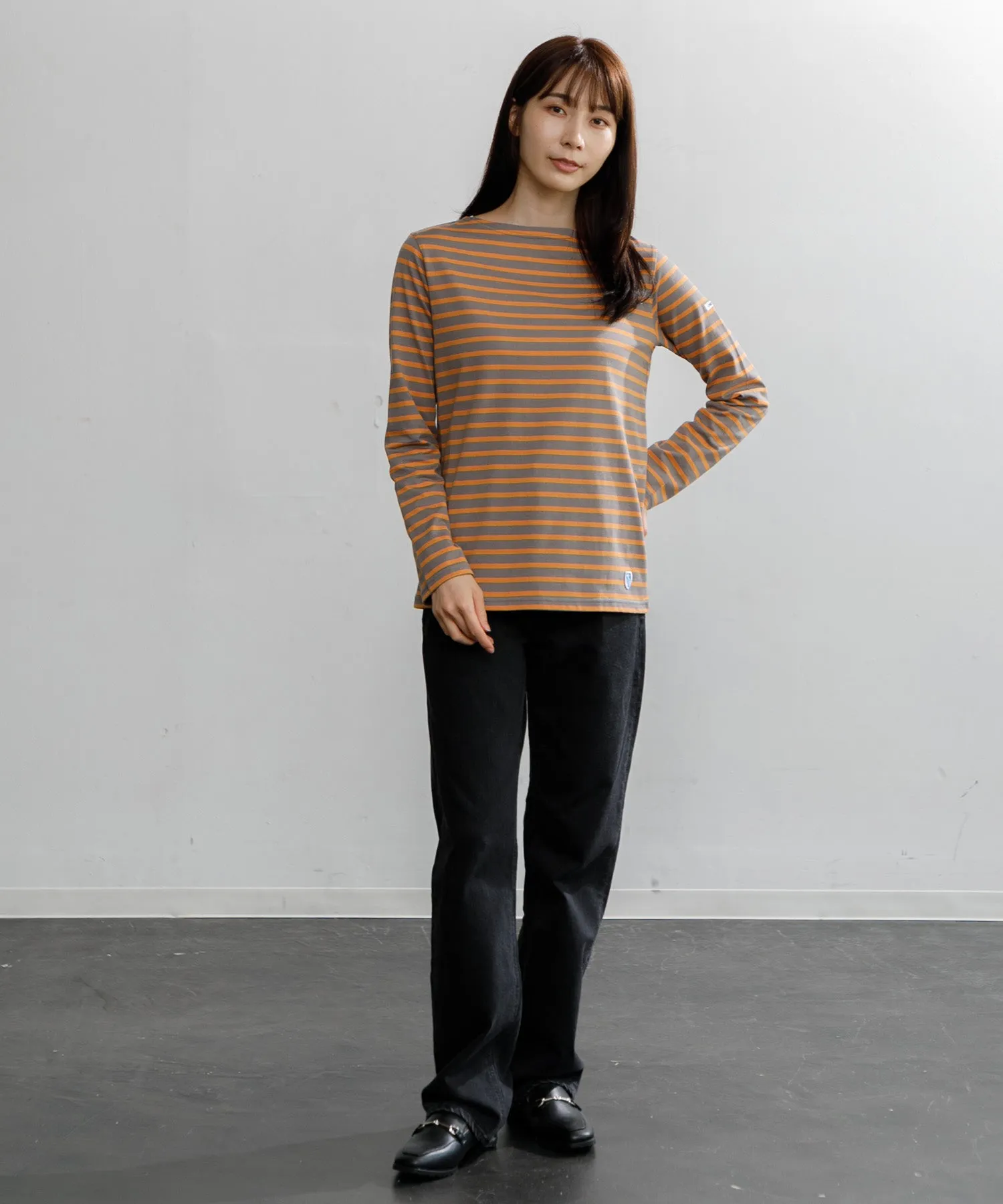 【WOMEN】ORCIVAL BFJ_BOAT NECK L/S P.O.