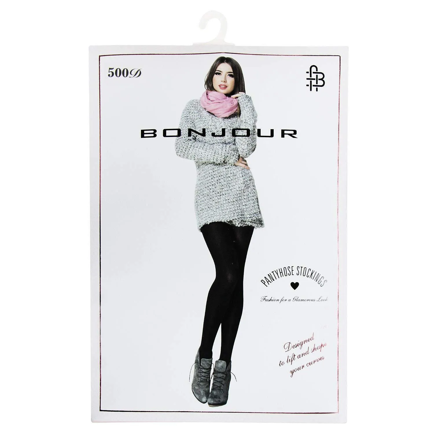 Women's Fashionable Semi-Transparent Microfiber Tights In Black Color