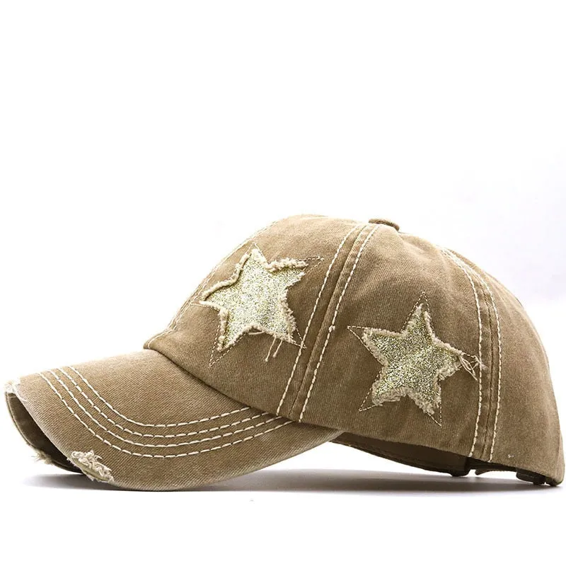 Y2K Vintage Style Star Cap